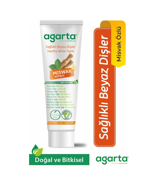 Agarta Doğal Misvak Özlü Diş Macunu 100 ML