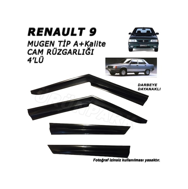 Renault 9 Cam Rüzgarlığı Mugen Tip 4'Lü Set