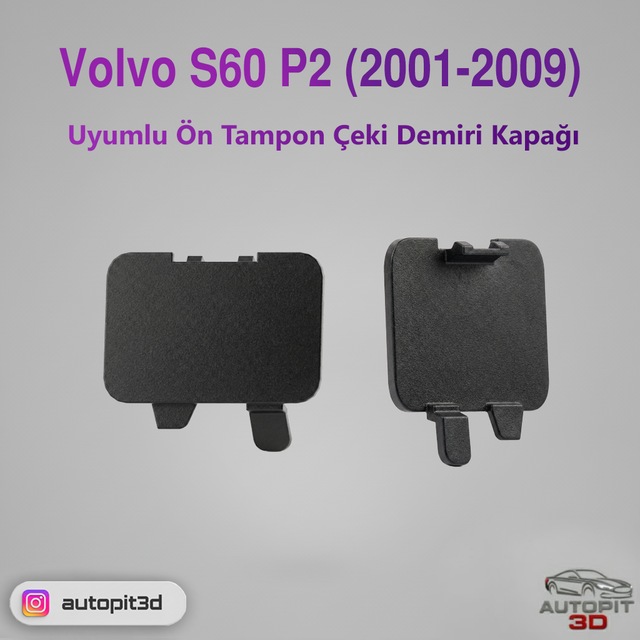 Volvo S60 P2 2001-2009 Uyumlu Ön Tampon Çeki Demiri Kapağı