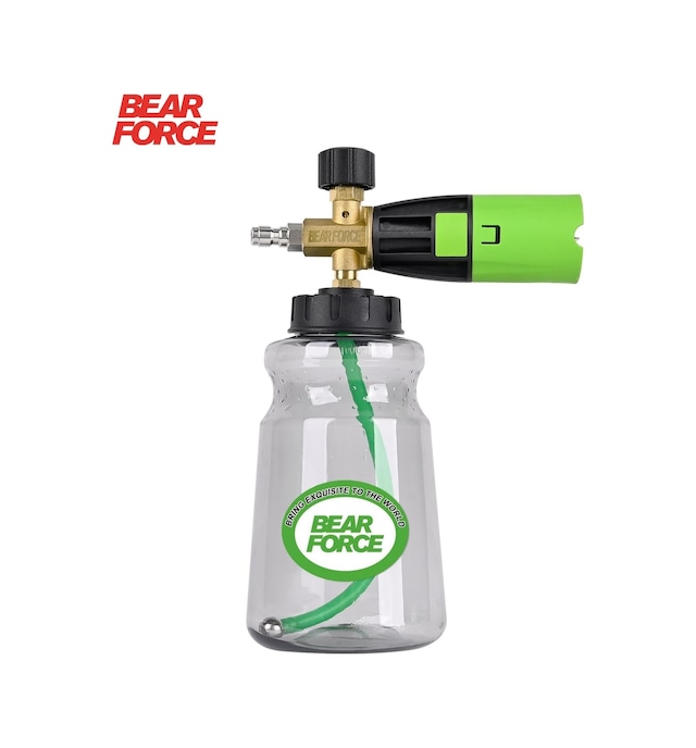 Robeve Bear Force Pro+ Foam Lance Köpük Yapıcı Aparat Pro Model Köpük Aparatı Profesyonel Oto Yıkama Köpük Yapıcı Aparat 1/4" Quick Plug Bağlantılı