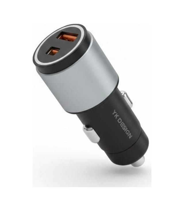 Araç İçi Çakmaklığa Takılantype-c Ve Usb Girişli 2 Portlu Hızlı Şarj Adaptörü