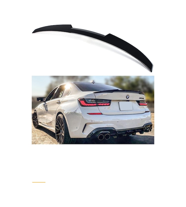 Bmw Akseusar G20 2020 Uyumlu M4 Yarasa Spoiler Ithal Pianoblack Boyalı