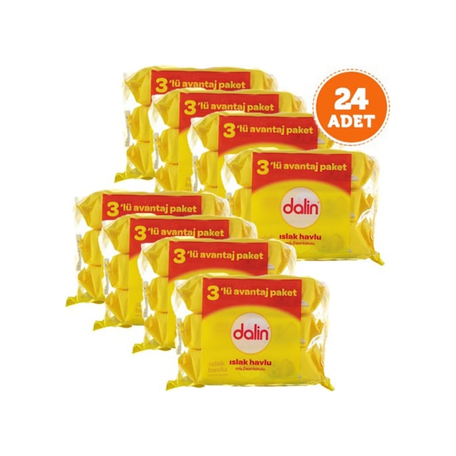 Dalin Islak Mendil Dalin 56'Lı X 24 Adet 1344 Yaprak
