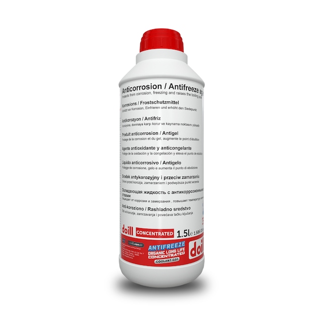 Doill Konsantre - Saf Kırmızı Organik Antifriz - G12 1.5 L