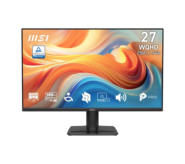 Msı Pro Mp275q E14 27 2560x1440 Wqhd 144hz 4ms Hdmı Dp Rj45 Amd Freesync Ips Monitör