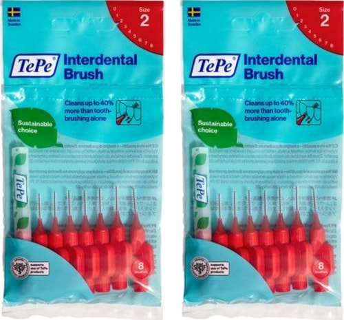 Tepe Interdental Brush Arayüz Fırçası Kırmızı 0.5 Mm 8 Li X 2 Ad PKT.TEPE.008