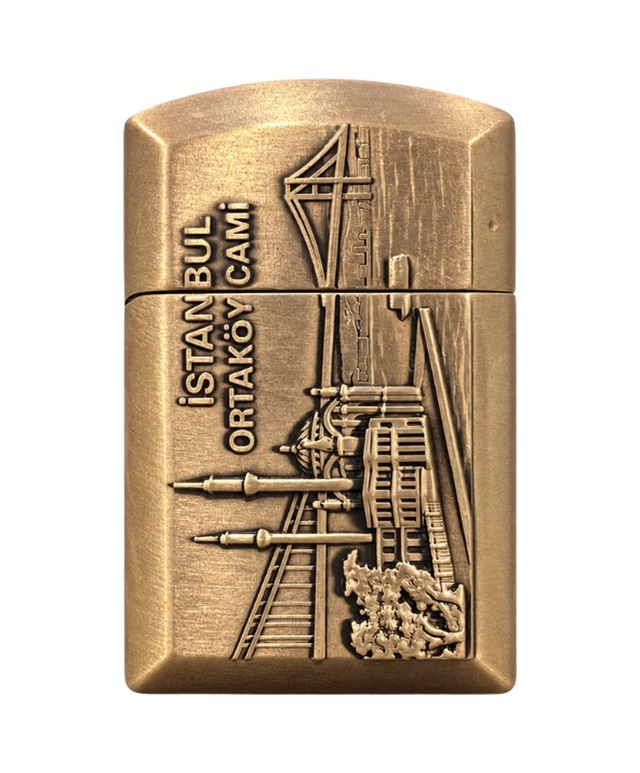 Hunter Soft Flame İstanbul Ortaköy Design Bronz Çakmak Ack029