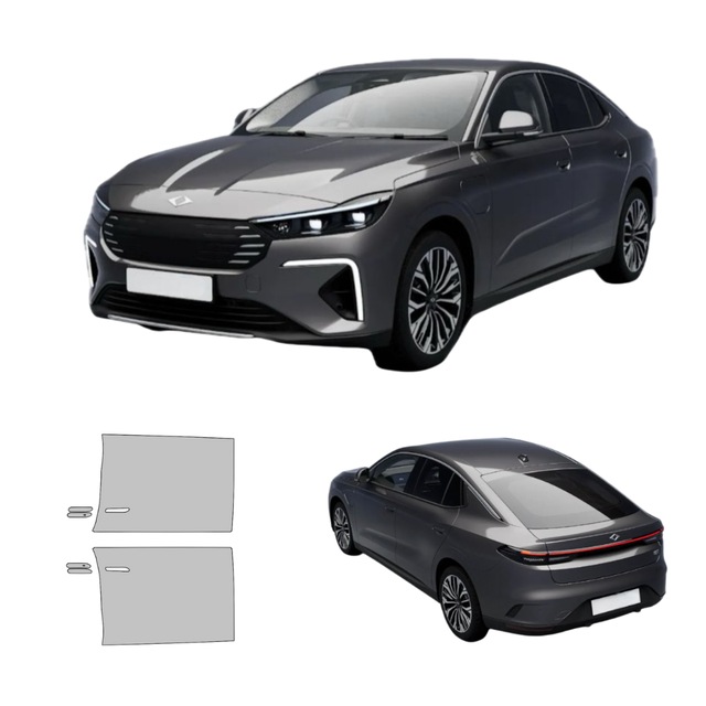 Fit Ppf Togg T10f İçin Ön Kapılar Hazır Kesim, 210 Mikron Premium Tpu Şeffaf Boya Koruma Filmi