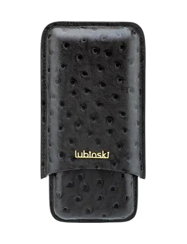 Lubinski Deri 3'lü Puro Kılıfı Siyah Desenli 60 Ring Lb-533