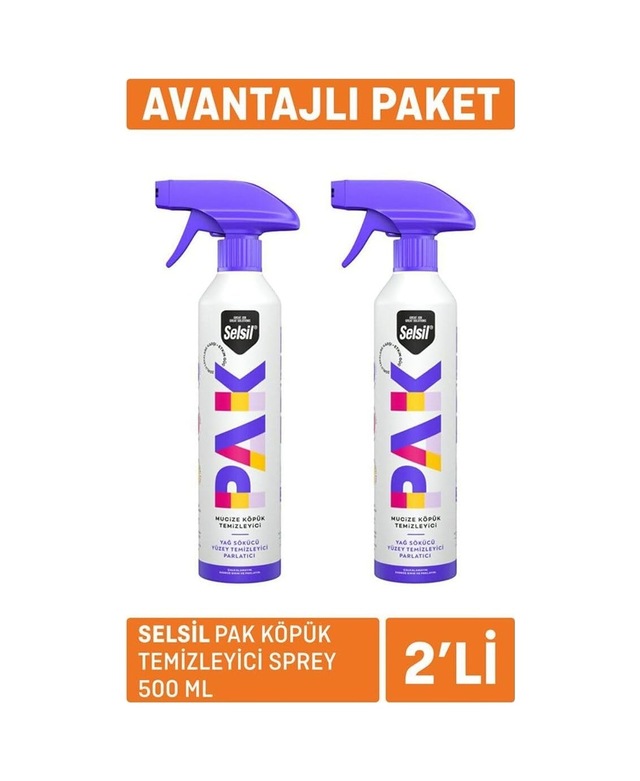 Tr Pak Köpük Temizleyici Sprey 500ml X 2