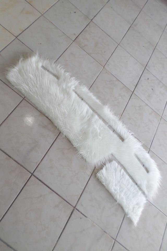 Tempra Tipo Uyumlu Torpido Örtüsü Peluş Kumaş Beyaz