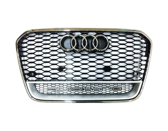 Audi A6 Rs6 Ön Panjur Izgara 2012 / 2014 Krom Siyah Quattro