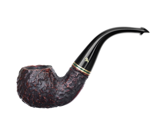 Peterson Emerald Rusticated 3 9mm. Filtreli Vulcanite Saplı Pipo 206033