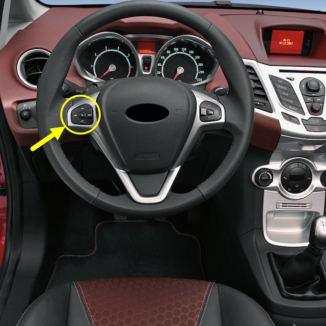 Ford Fiesta 2009-2017 Direksiyon Sol Ses Tuşları 8a6t14k147ae Siyah