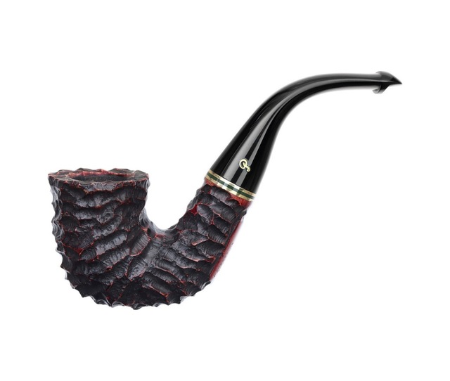Peterson Emerald Rusticated 5 9mm. Filtreli Vulcanite Saplı Pipo 206030