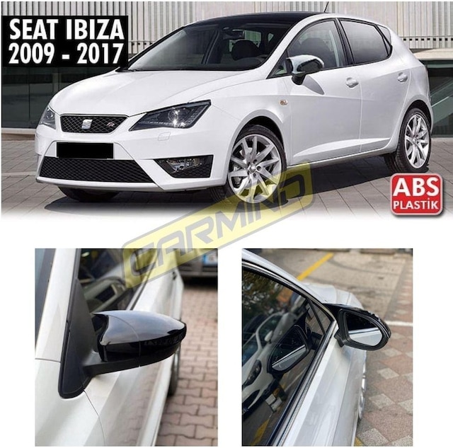 Seat İbiza Mk4 2009-2017 Batman Yarasa Ayna Kapağı Piano Black