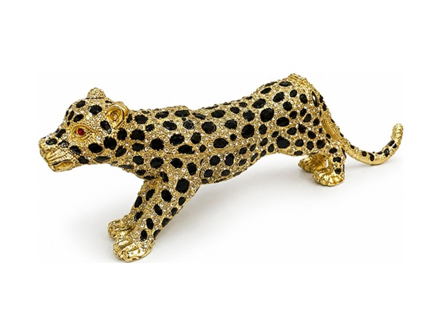 3 Adet Taşlı Leopar Desenli Aksesuar Taşlı Süs 20 X 6 Cm, Leopar Desen, Dekoratif Tasarım, Stone Crystal