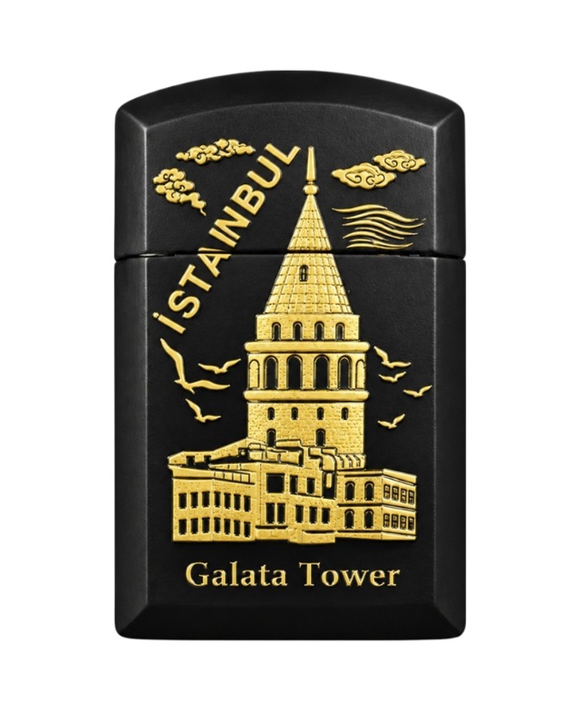 Hunter Soft Flame Galata Design Siyah Çakmak Ack038