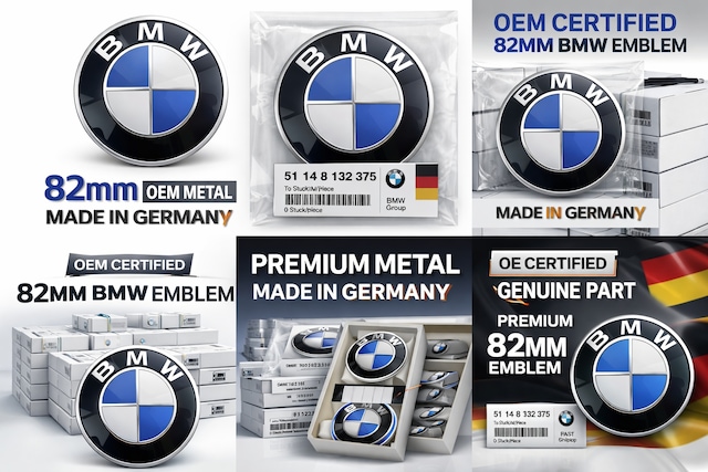 Bmw E39 82mm Kaput Logosu Oem Metal Made İn Germany