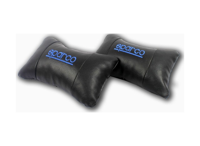 Sparco Araca Özel Nakışlı Oto Deri Boyun Yastığı