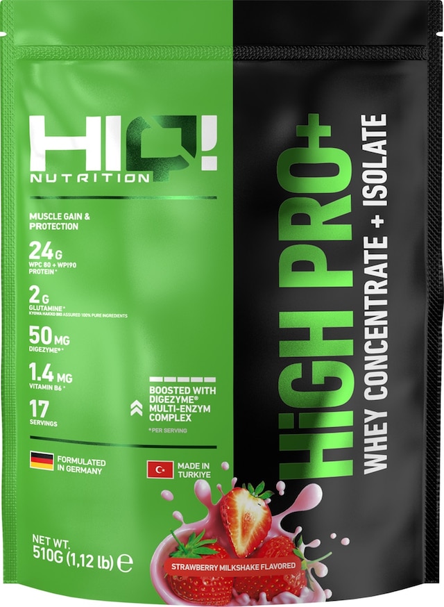 Hıq High Pro+ 510gr Strawberry Mılkshake Flavored