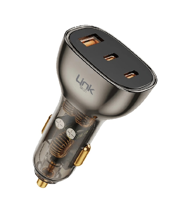 Linktech C506 80w 2xpd 30+20w Usb Araç İçi Şarj Adaptörü Başlık -