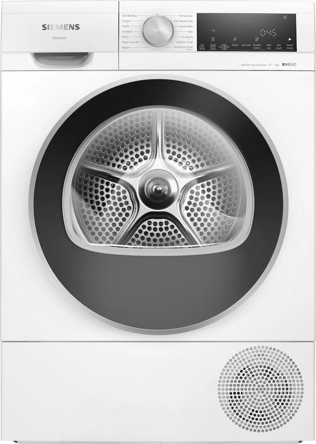 Siemens WQ44G2C1TR 9 KG Isı Pompalı Kurutma Makinesi