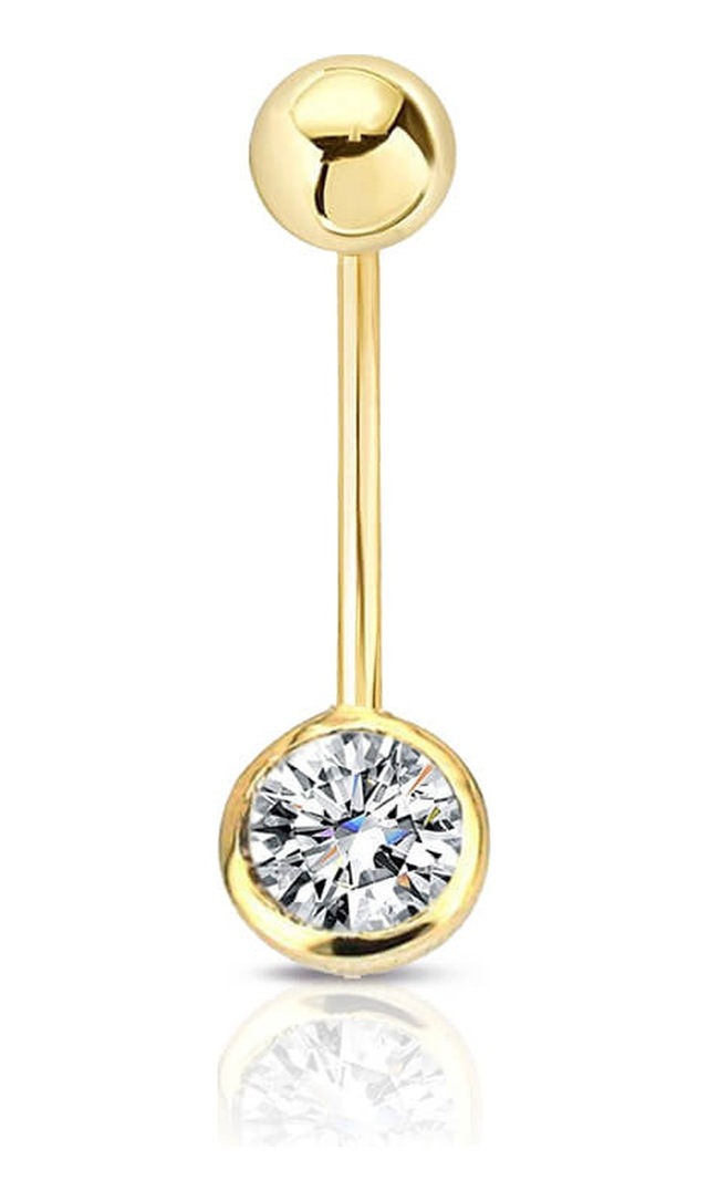 Lilarote Altın Göbek Piercing