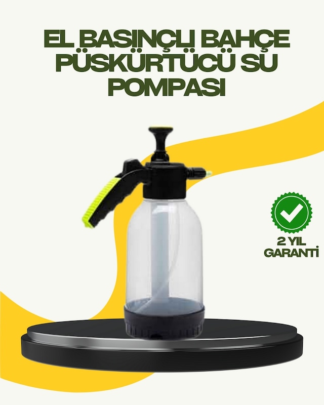 Ilkeshop Manuel Basınçlı Köpük Püskürtücü Ayarlanabilir Nozullu 2 Litre Araba Yıkama