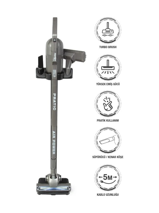 Fantom Pratic Air Power P 1250 Dikey Süpürge