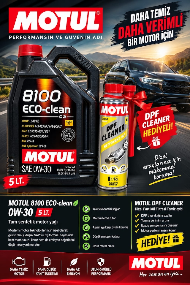Motul 8100 Eco-clean 0w-30 5lt.