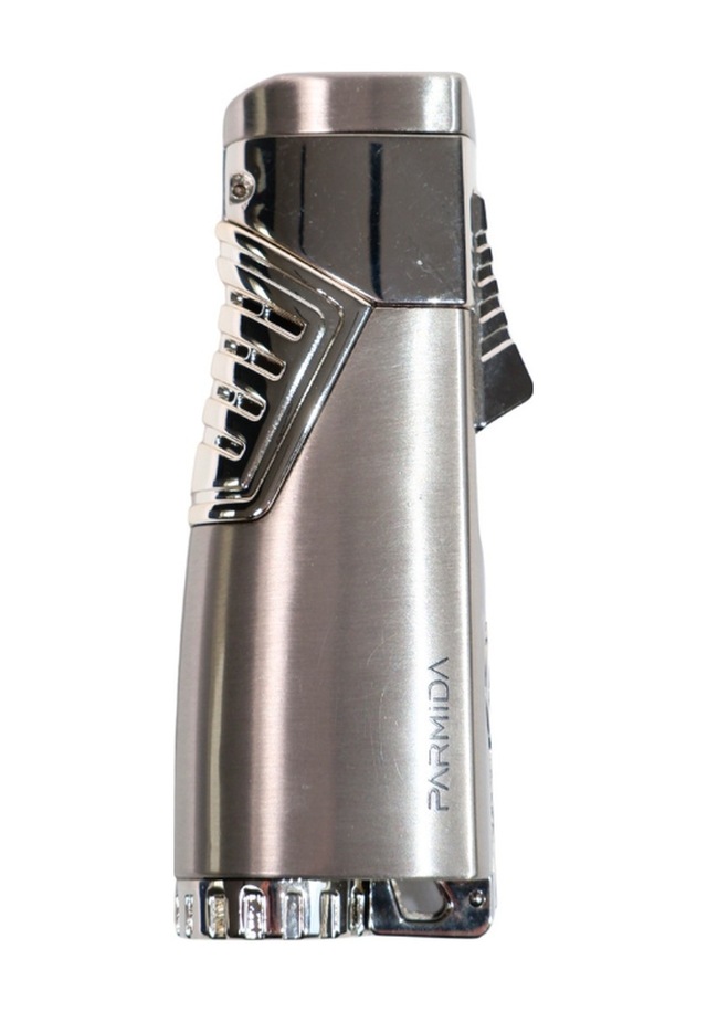 Parmida 3 Torch Pürmüz Gümüş Puro Çakmağı - Tr8931