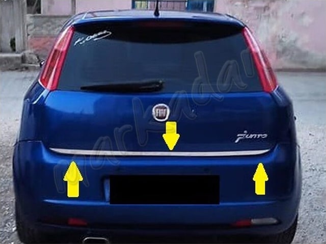 Fiat Grande Punto Krom Bagaj Alt Çıtası 2005 Üzeri P. Çelik N11.4454