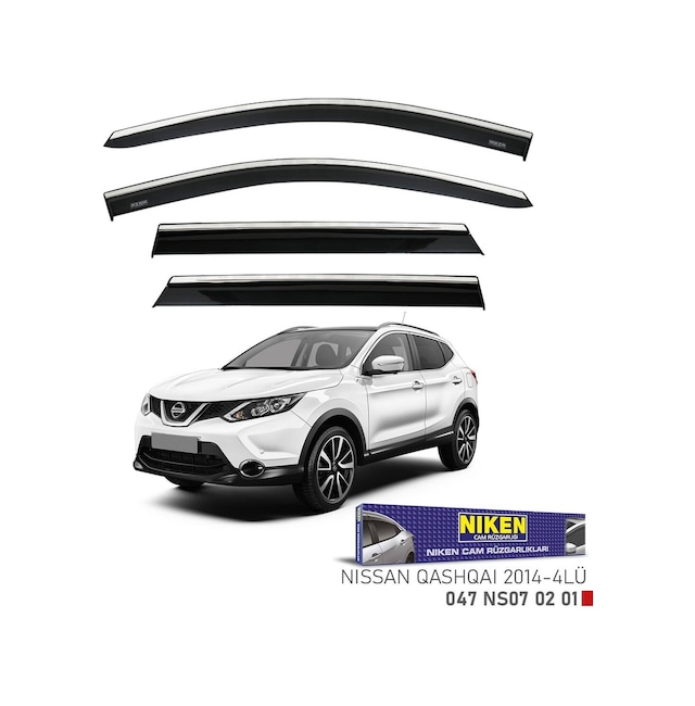 Niken Nissan Qashqai Cam Rüzgarlığı Kromlu 2014+ Niken 047 Ns07 02 01