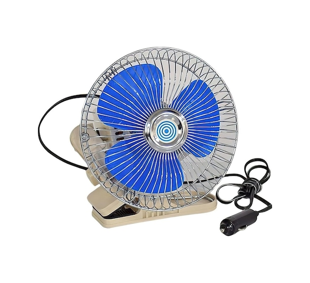 Ahmet Otomotiv Oto Vantilatör Mandallı Döner Başlıklı Araç Içi Fan 12 Volt