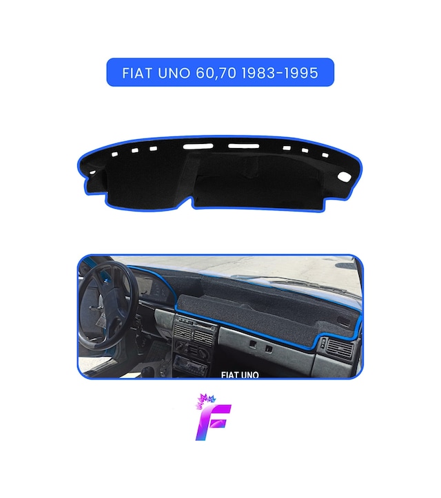 Fıat Uno 1983-1995 Uyumlu Ön Göğüs Örtüsü Yansıma Önleyici Kolay Montaj Oto Aksesuar Tb65 Torpido Halısı