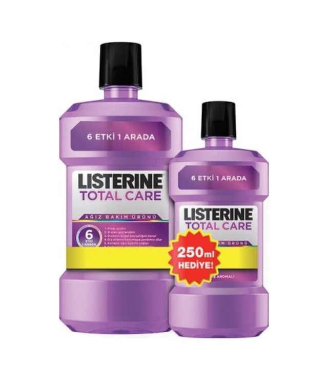 Listerine Total Care 6 Etki Ağız Bakım Suyu 500 ML + 250 ML
