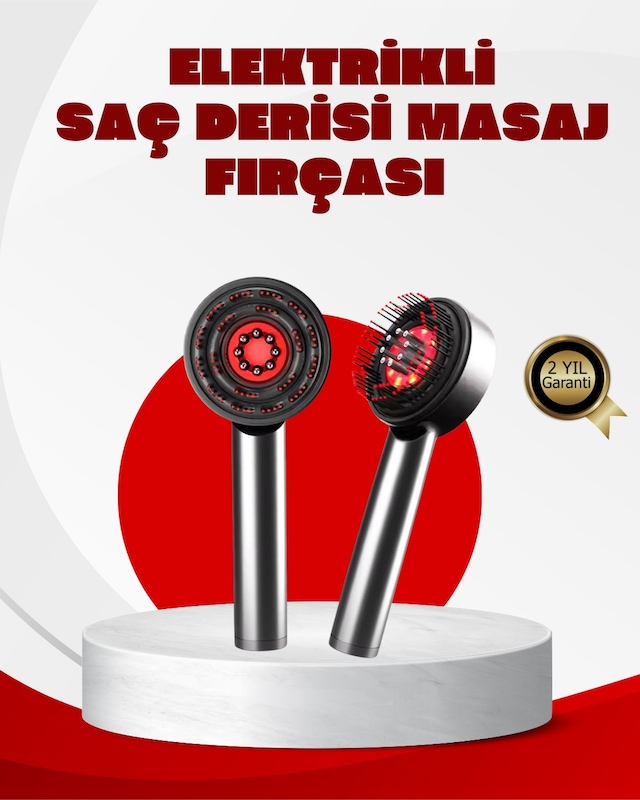 Esansiyel Yağ Hazneli Led Saç Bakım Masaj Tarağı Diğer