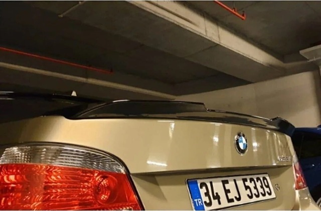 Bmw E60 2004-2011 Model İçin Uyumlu Bagaj Üstü M4 Piano Black Boyalı Spoiler