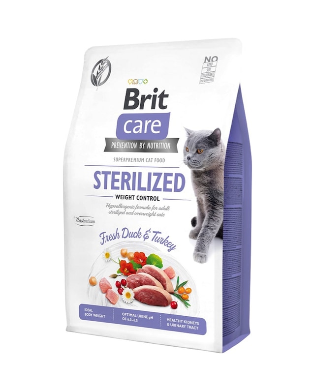 Brit Care Ördekli Kısırlaştrırılmış Yetişkin Kedi Maması 7 KG