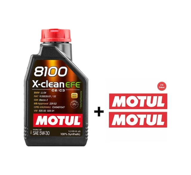 Motul 8100 X-Clean EFE 5W-30 1 lt Motor Yağı