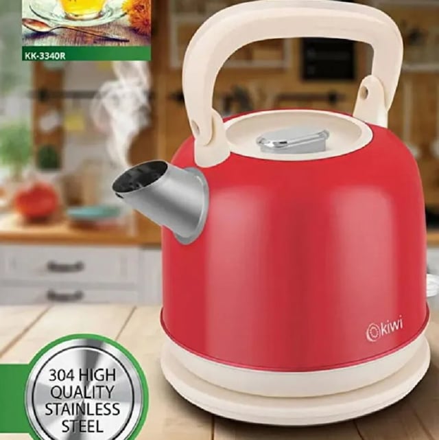 Kiwi KK-3340R Paslanmaz Çelik Retro Su Isıtıcı