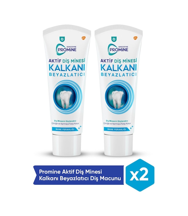 Sensodyne Promine Aktif Diş Minesi Kalkanı Beyazlatıcı Diş Macunu 2 x 75 ML