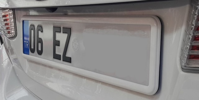 Beyaz Araç Plakaliği 2 Adet 383518763