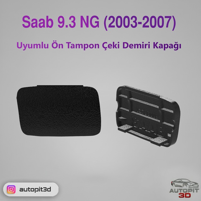 Saab 9.3 Ng 2003-2007 Ön Tampon Çeki Demiri Kapağı