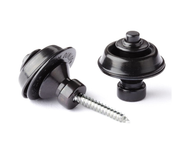 Jim Dunlop Straplock Geleneksel Set - Siyah