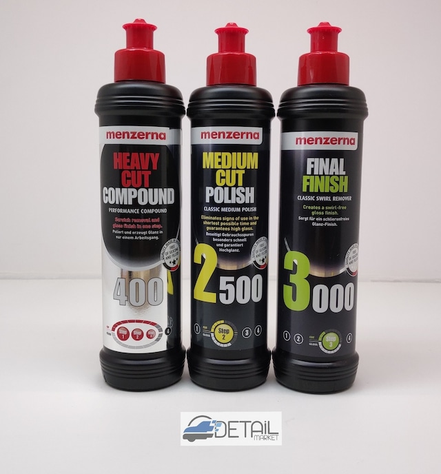 Menzerna 400 2500 3000 Pasta Hare Seti 250 ML
