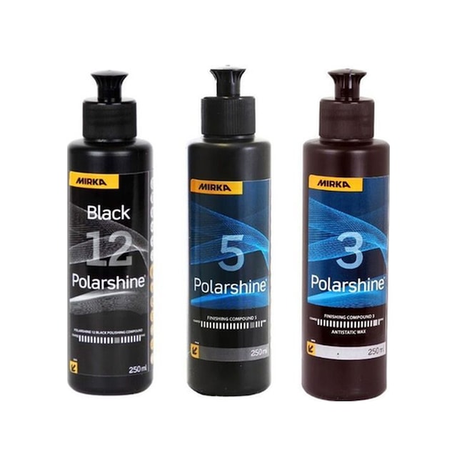 Mirka 12 Siyah İnce Pasta 5 Hare 3 Boya Koruyucu Wax 250 Ml