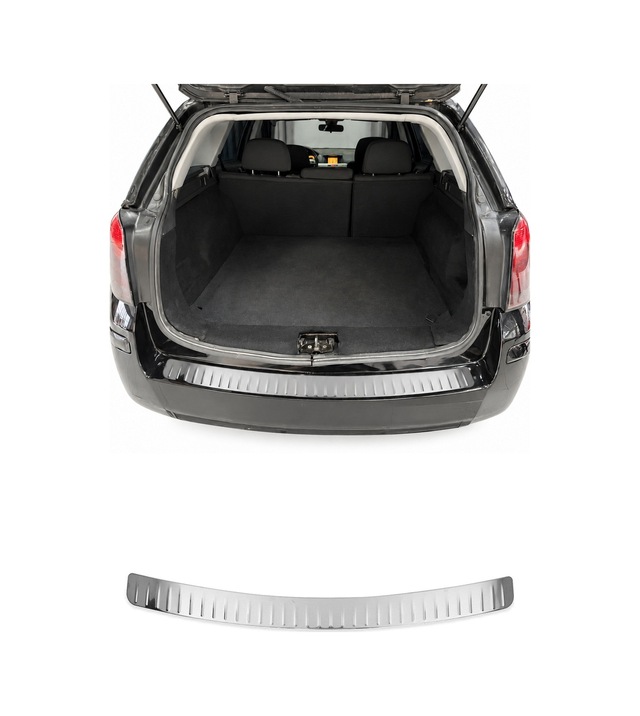 Opel Astra H Station Wagon 2004-2010 Uyumlu Krom Arka Tampon Eşiği Paslanmaz Çelik