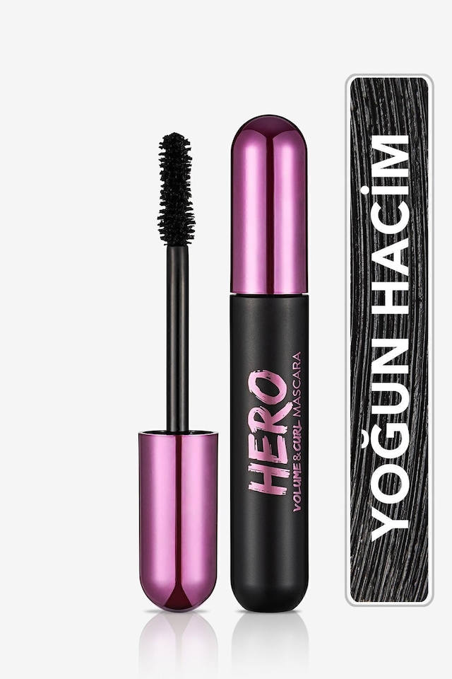 Flormar Hero Volume & Curl Dolgunlaştıran Kıvırıcı Maskara 000 (Siyah)